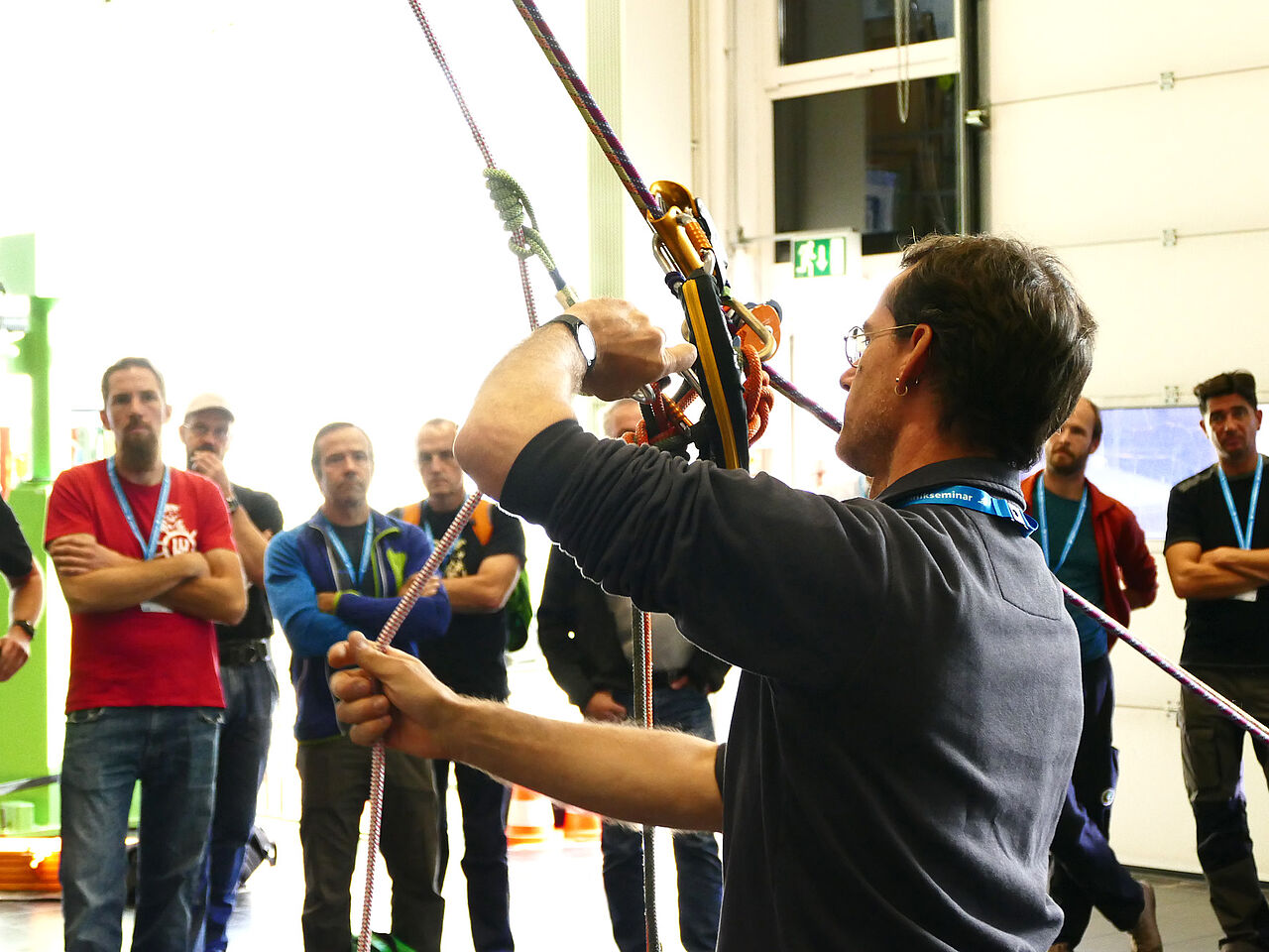 Befahrung von Schrägseilbahnen – FISAT-Zertifizierer Cassen Heiner Dorka
